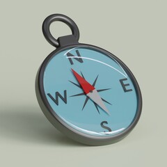 3d rendered compass perfect for design project