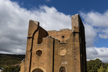 The ruin of old blast furnace, Lithgow, NSW, Australia.
