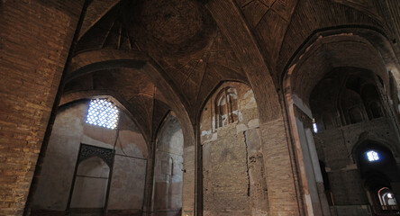 Located in Iran's Isfahan province, Jameh Mosque was built in the 9th century.