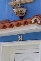 traditional canarian decorated door entrance