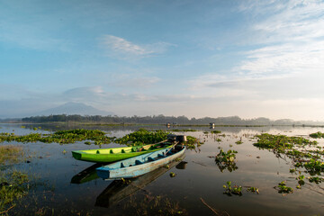 Fototapeta premium Traditional boat on the lake