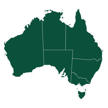 recommend clip art: Australia map, green regions map	
