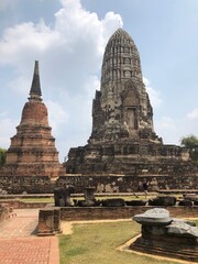Fototapeta na wymiar Wat Maha That, Ayutthaya, Phra Nakhon Si Ayutthaya, Thailand