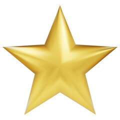 Obraz premium Premium Set of gold 3d stars icon for apps, products, websites, and mobile applications. Cute cartoon golden stars quality rating isolated on white background. 3D png illustration.