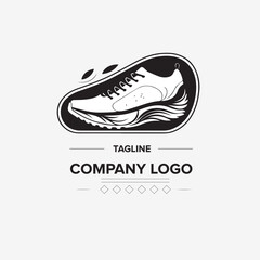 Shoe company logo design vector