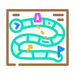 board game toy child color icon vector illustration