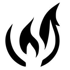black fire icon