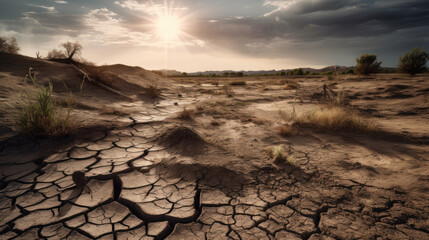 Desolate Drought Dry land
