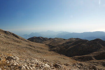 Fototapeta na wymiar The panorama from Tahtali mountain, Antalya provence, Turkey