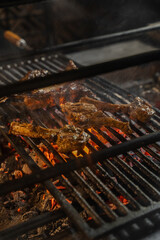 Grilled rack of lamb