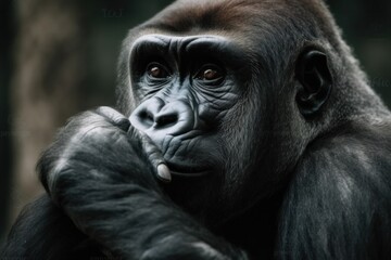 SilverBack male gorilla in the forest