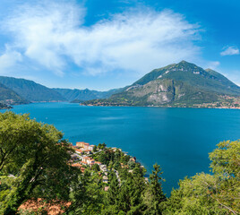 Fototapeta na wymiar Lake Como summer view, Italy