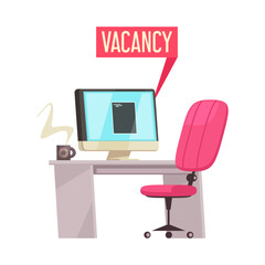 Recruiting Cartoon Concept