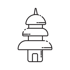 temple icon outline