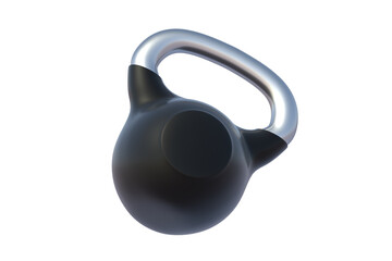 Kettlebell isolated on white background. 3d render