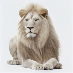 Male lion with impressive mane serving as a key social symbol