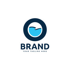 Letter O For Swimming Pool and Kids Pool Logo design inspiration