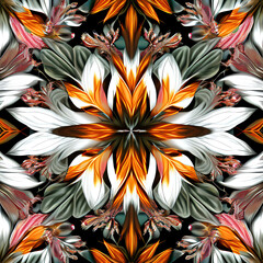 symmetrical surreal digital illustration using Generative AI1