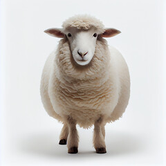 domesticated animal with woolly coat, often found in flocks - obrazy, fototapety, plakaty