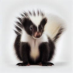 small mammal known for its ability to spray a foul odor - obrazy, fototapety, plakaty