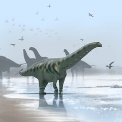 Apatosaurus Louisae beach