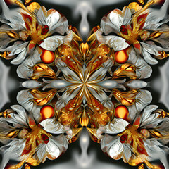 symmetrical surreal digital illustration using Generative AI1