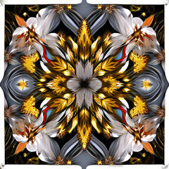 symmetrical surreal digital illustration using Generative AI1