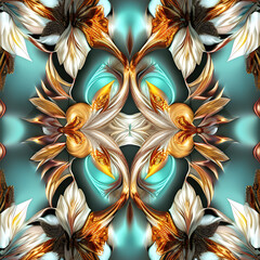 symmetrical surreal digital illustration using Generative AI1