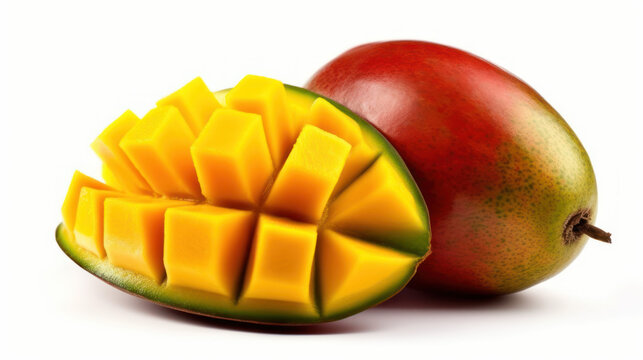 Mangue enti&egrave;re sur fond blanc