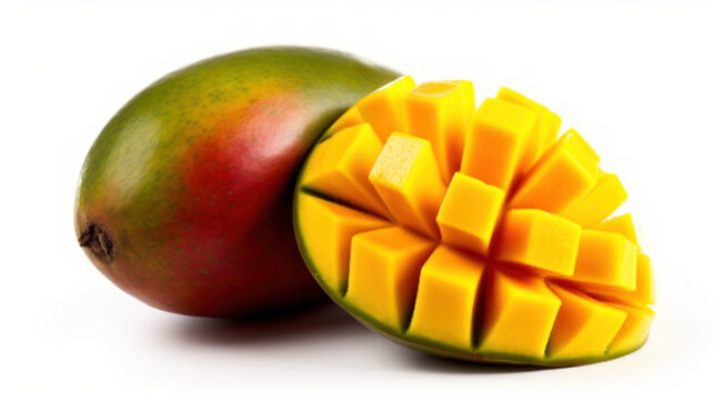 Mangue enti&egrave;re sur fond blanc