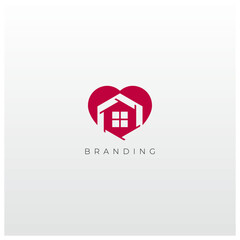 Heart Love Wellness Vector Logo