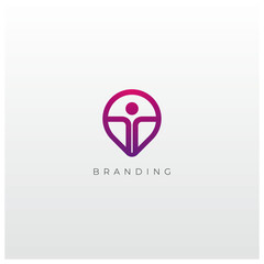 Wellness, Nature And Health Vector Logo Concept Design