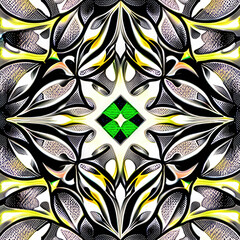 symmetrical surreal digital illustration using Generative AI1