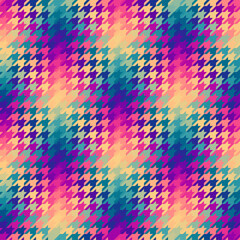 Diagonal plaid pattern. Moire overlapping effect. Vector seamless image. © kastanka