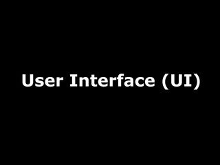 User interface