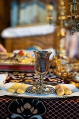 Antique cup on a table