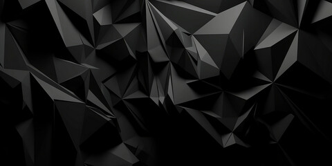 Abstract black fractures background