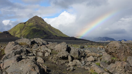 Tęczowy krajobraz Islandii 