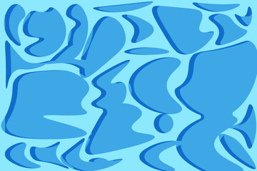 Fototapeta premium Abstract Water Background. Water surface. Vector illustration. Freshness backdrop. World Ocean's Day banner. Geometrical Background. 
