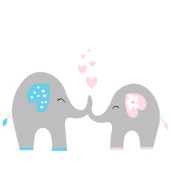 baby elephant vector illustration