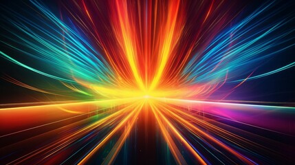 Laser Beam line abstract background. Generative ai