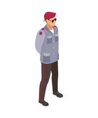 Isometric Military Man