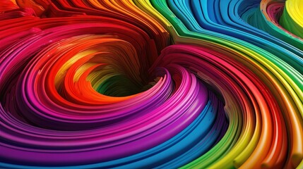 Obraz premium Seamless Abstract Colorful Design, texture, curvy and artistic Illustration pattern. Generative ai