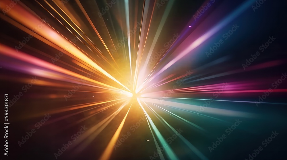 Aufkleber cosmic rays texture background. generative ai