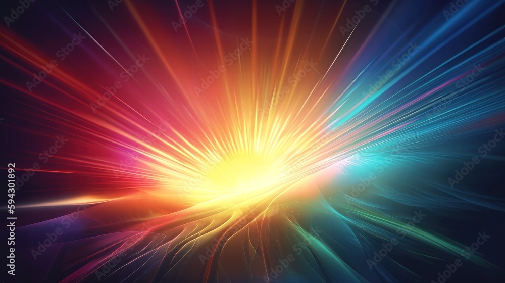 Poster Cosmic Rays Texture Background. Generative ai