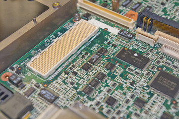 Electronic main board close-up