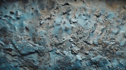 Background image of texture plaster on the wall in dark blue black tones in grunge style. AI generation