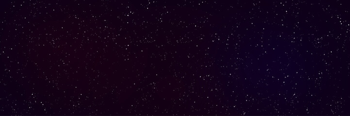 Horizontal night sky background. Vector abstract background. Astronomical luminous objects. Astrology abstract