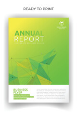 Abstract annual report business professional book brochure flyer clean design
