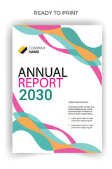 Abstract annual report business professional book brochure flyer clean design
